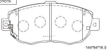 OEM BRAKE PAD KD2741W