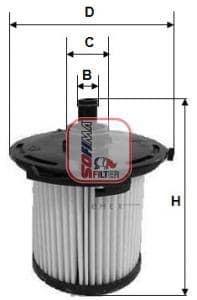 OEM FILTER ASSY, FUEL PUMP S6074NE