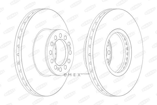 OEM MAN TGA BRAKE DISC REAR BCR214A