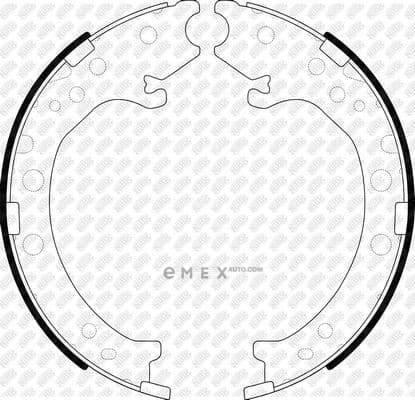 OEM SHOE KIT, DRUM BRAKE FN8003