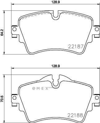 OEM PAD KIT, DISC BRAKE P06092