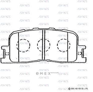 OEM PAD KIT, DISC BRAKE A2N104