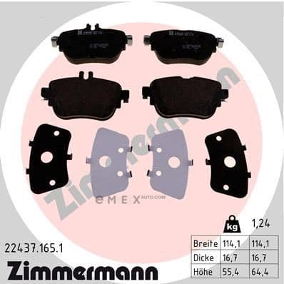 OEM PAD KIT, DISC BRAKE 224371651