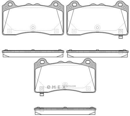 OEM SHIM KIT, BRAKE DISC 173602