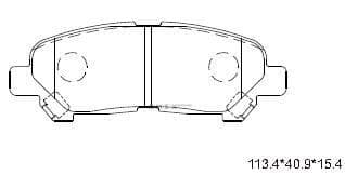 OEM PAD KIT, DISC BRAKE KD2507