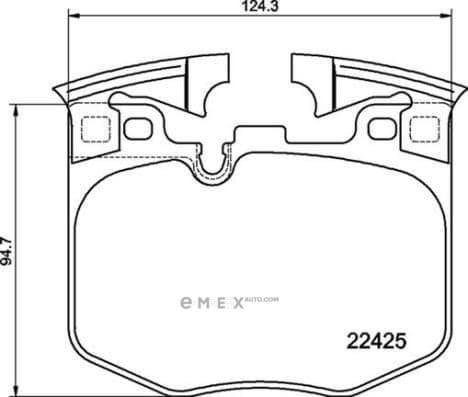 OEM PAD KIT, DISC BRAKE P06099