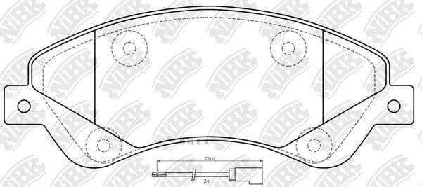 OEM PAD KIT, DISC BRAKE PN0505W