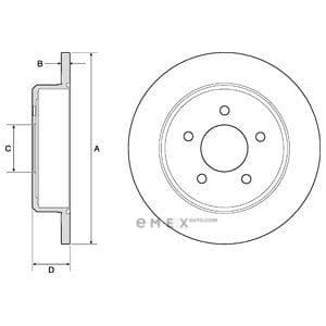 OEM BRAKE DISC (DOUBLE PACK) BG3739