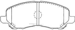 OEM BRAKE PAD SPACE WAGON/LANCER CEDIA/EX OUTLANDER 20 D1N048