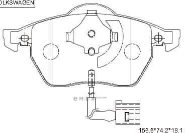 OEM BRAKE PAD KD7564