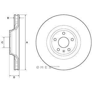 OEM BRAKE DISC (SINGLE PACK) BG9955