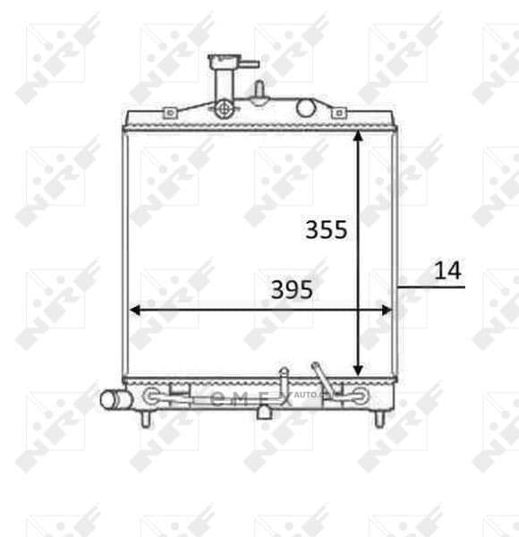 OEM RADIATOR ASSY, A/C 58531