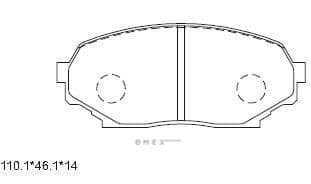 OEM PAD KIT, DISC BRAKE KD4703