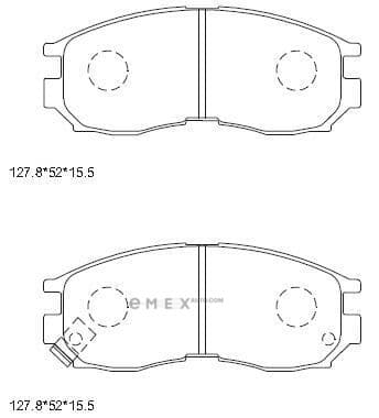 OEM PAD KIT, DISC BRAKE KD4631