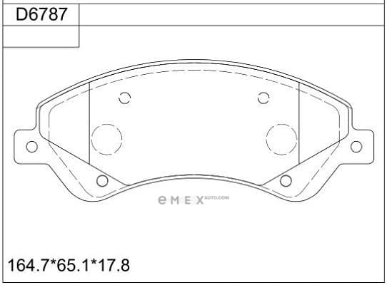 OEM BRAKE PAD KD6787