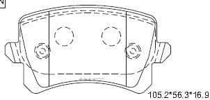 OEM PAD KIT, DISC BRAKE KD7560