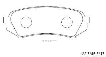 OEM PAD KIT, DISC BRAKE KD2755