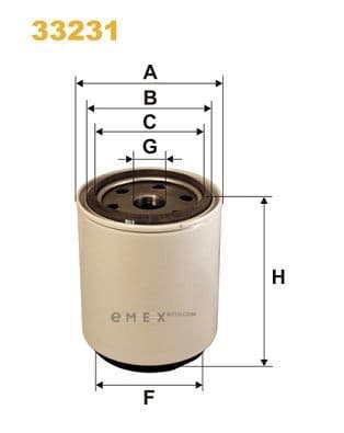 OEM FILTER ASSY, FUEL PUMP 33231