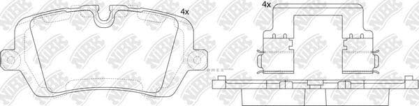 OEM PAD KIT, DISC BRAKE PN47001