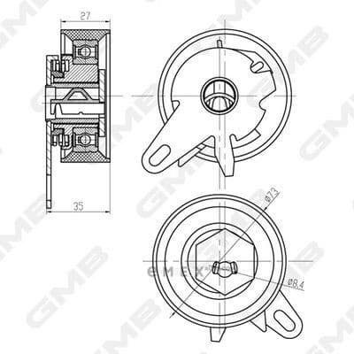 OEM TENSIONER ASSY, PULLEY GTB0430