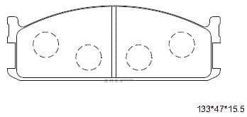 OEM PAD KIT, DISC BRAKE KD4673