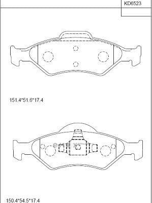 OEM BRAKE PAD KD6523