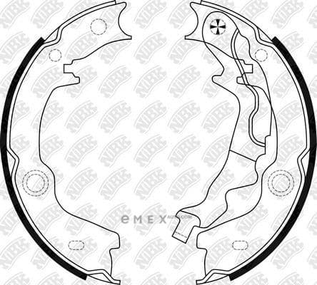 OEM SHOE KIT, DRUM BRAKE FN0680