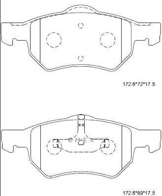 OEM BRAKE PAD KD7525