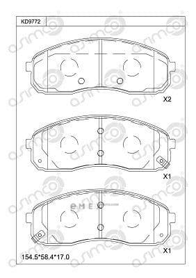 OEM BRAKE PAD KD9772