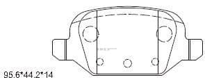 OEM PAD KIT, DISC BRAKE KD0719