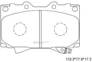 OEM PAD KIT, DISC BRAKE KD2208