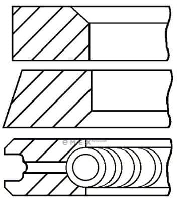 OEM RING SET, PISTON 0812340000