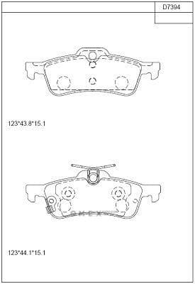 OEM BRAKE PAD KD7394