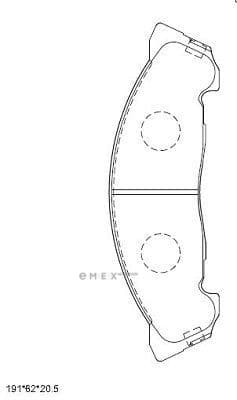 OEM PAD KIT, DISC BRAKE KD4429