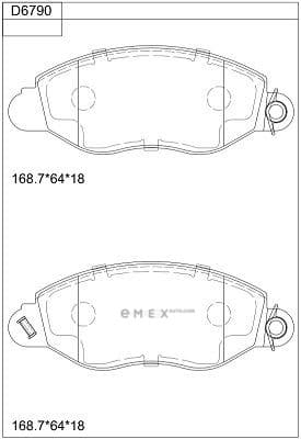 OEM BRAKE PAD KD6790