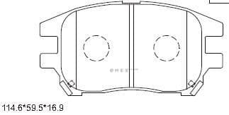 OEM PAD KIT, DISC BRAKE KD2747