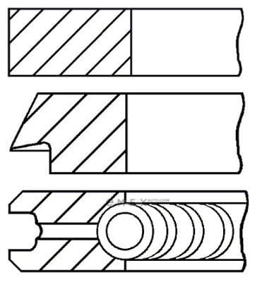 OEM RING SET, PISTON 0814080000