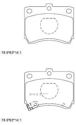 OEM BRAKE PAD KD3734