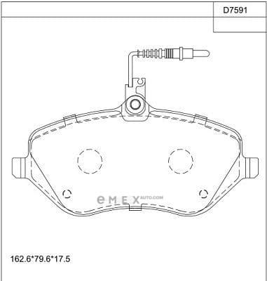 OEM BRAKE PAD KD7591