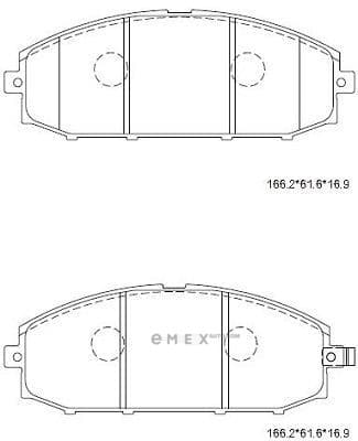 OEM BRAKE PAD KD1762