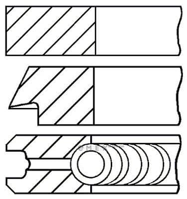 OEM RING SET, PISTON 0844610000