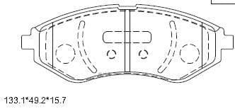 OEM BRAKE PAD KD9725