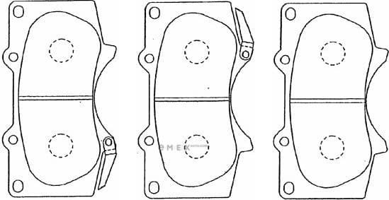 OEM PAD KIT, DISC BRAKE A1N011