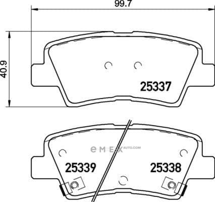 OEM PAD KIT, DISC BRAKE P30094