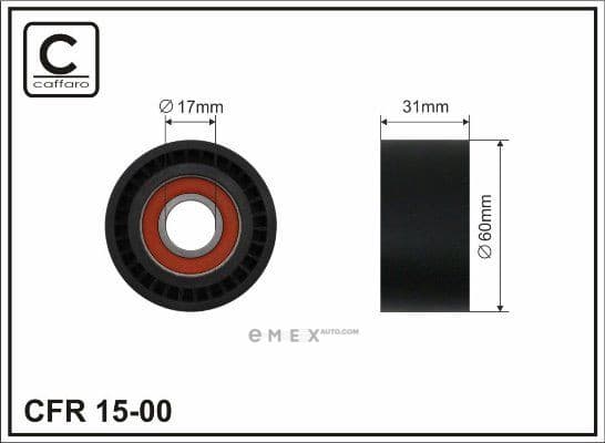 OEM TENSIONER ASSY, PULLEY 1500