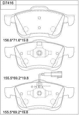 OEM BRAKE PAD KD7416