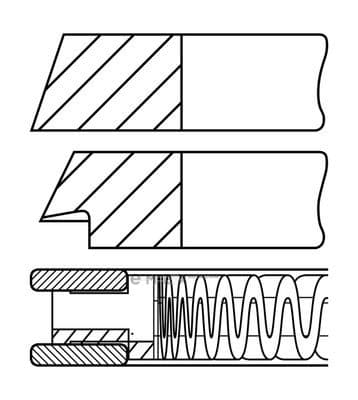OEM RING SET, PISTON 0810250000