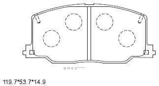 OEM BRAKE PAD KD2710