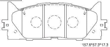 OEM PAD KIT, DISC BRAKE KD2765