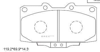 OEM PAD KIT, DISC BRAKE KD1358